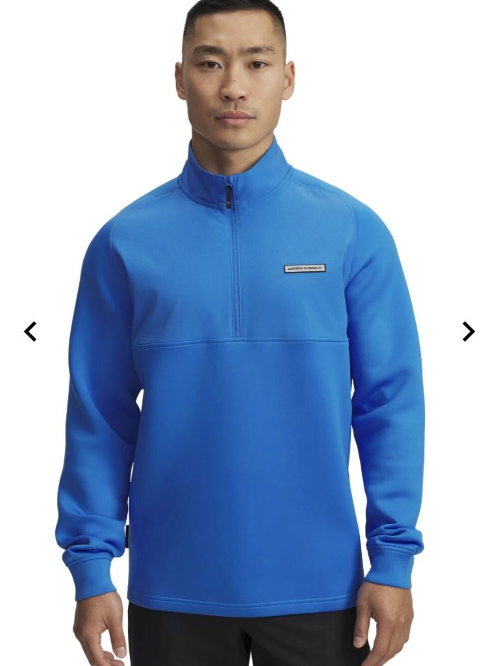 Under Armour UA Drive Pro Hybrid Men 2XL 1/4 Zip Blue Atlantis Golf Midlayer NEW